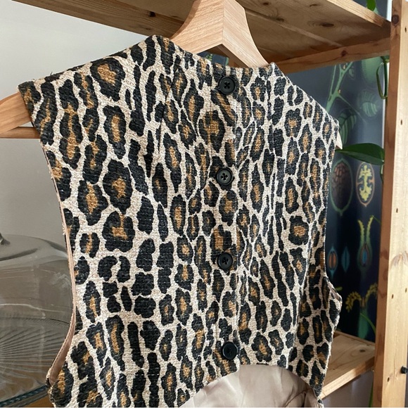 Alice & Olivia Leopard Print Coco Cutout Mini Dress 4 - Picture 10 of 16